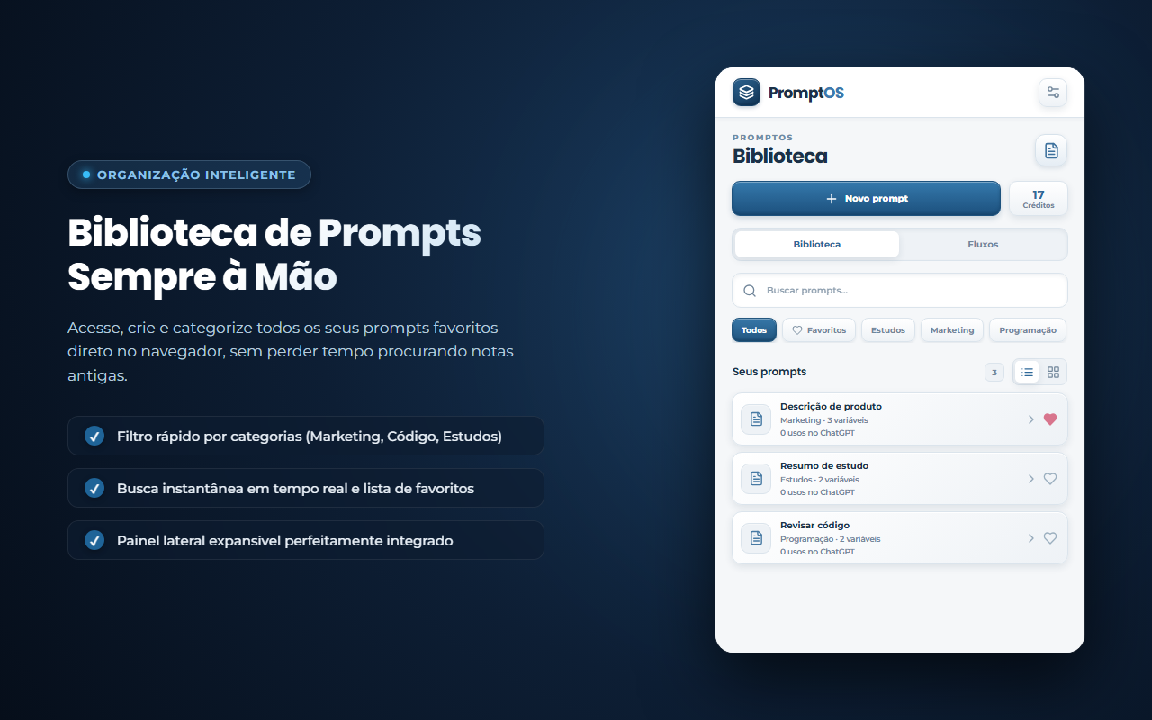 Interface do PromptOS