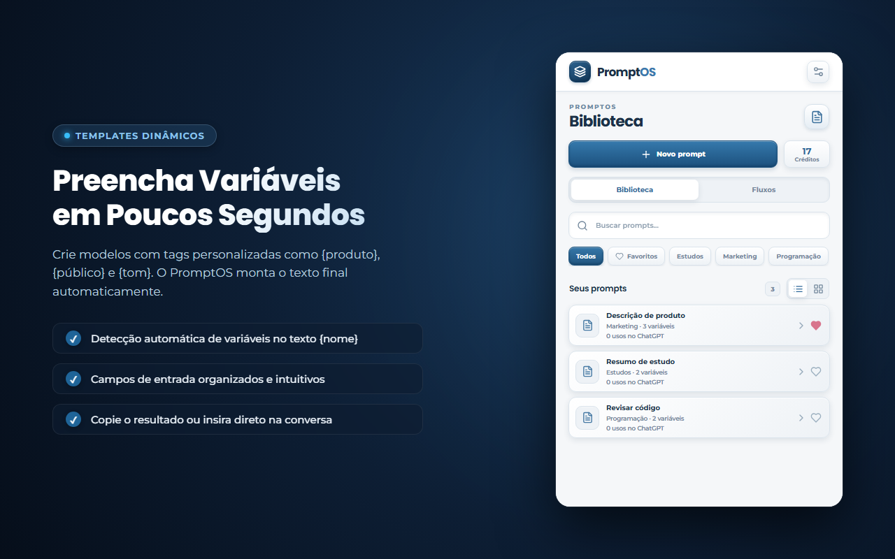Formulário de Variáveis