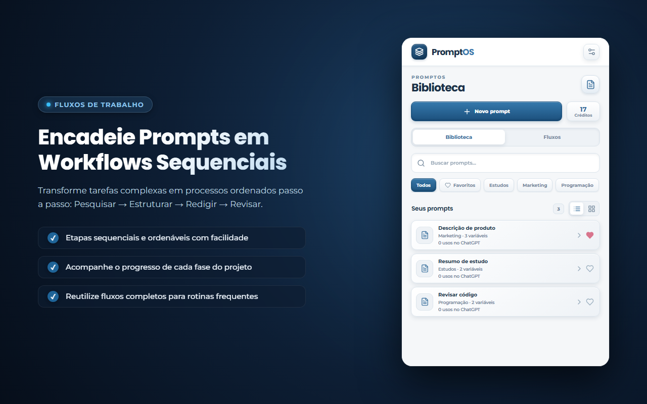 Fluxos de Trabalho